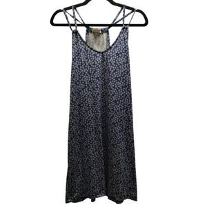 Ink + Ivy Women's Size Medium Blue Ditsy Floral Strappy Sleeveless Sleep Dress